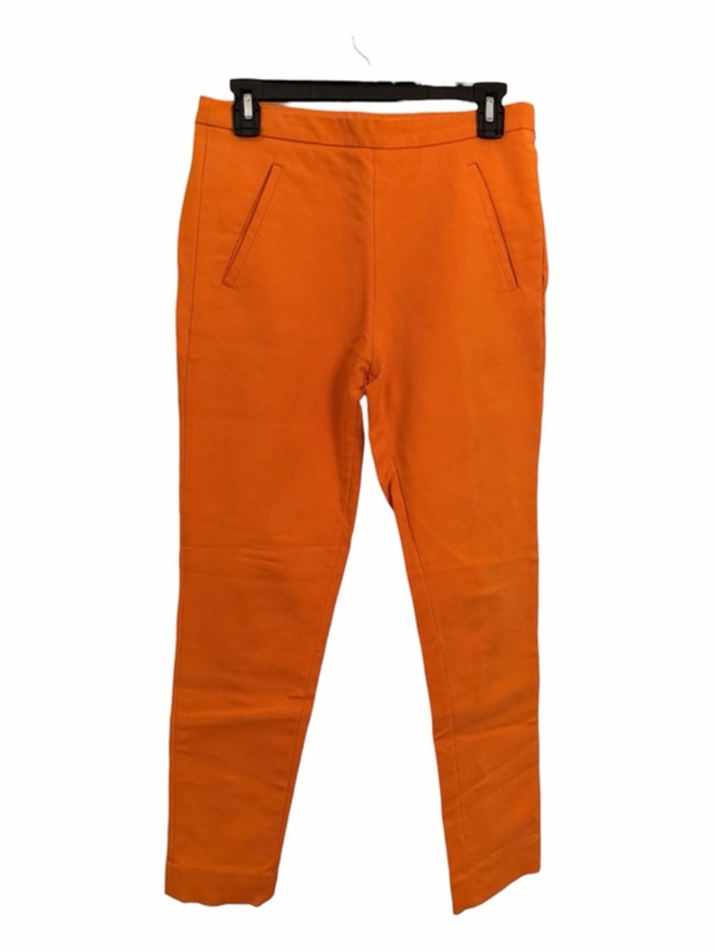 ANIMALE S Orange Skinny Pants Ankle-Zip